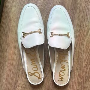 Sam Edelman White Linnie Mule